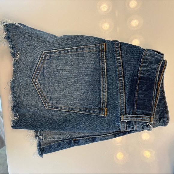 Abercrombie & Fitch Pants - Abercrombie & Fitch Dark Blue High-Rise Denim Shorts